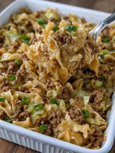 One Pot Ground Beef Egg Noodles
