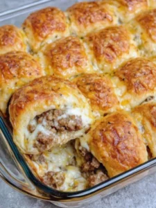Oven Baked 3-Ingredient Beef and Cream Cheese Crescent Bites
