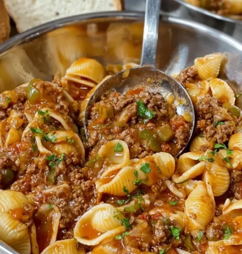 Pasta with meat sauce