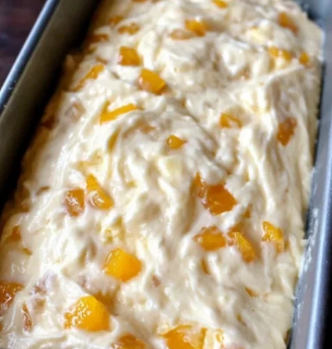 Peaches & Cream Cheese Loaf