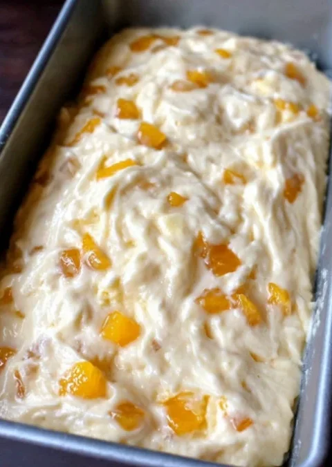 Peaches & Cream Cheese Loaf
