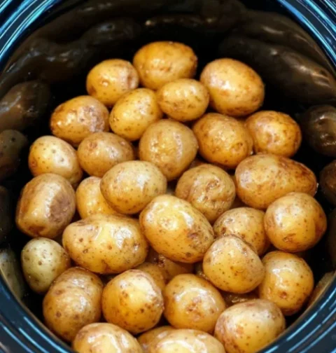 Petite Gold Potatoes in Crockpot
