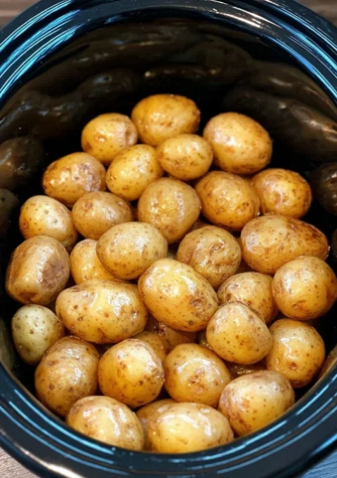Petite Gold Potatoes in Crockpot