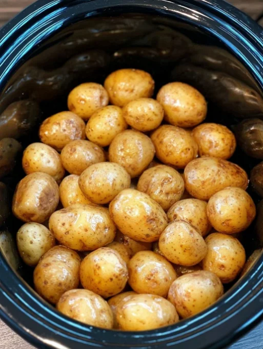 Petite Gold Potatoes in Crockpot