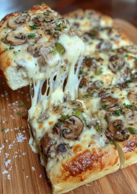 Philly Cheesesteak Cheesy Bread