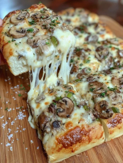 Philly Cheesesteak Cheesy Bread