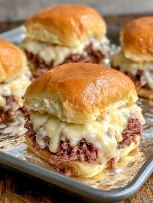 Philly cheesesteak sliders