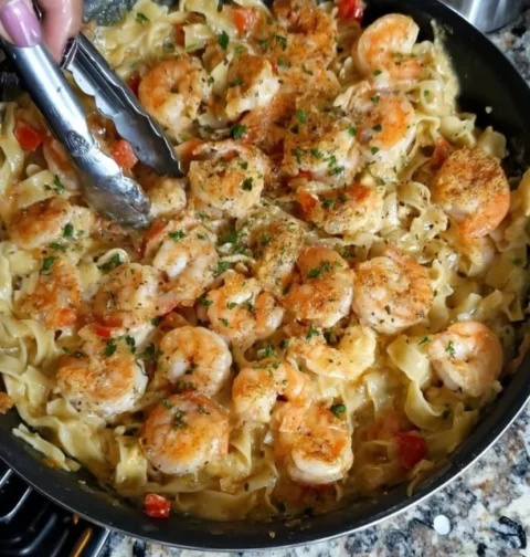 Shrimp Fettuccine Alfredo