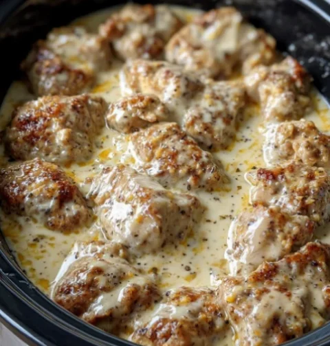 slow cooker beef stroganoff