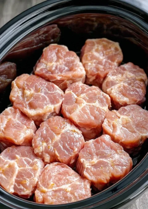 Slow Cooker Champagne Glazed Pork Medallions