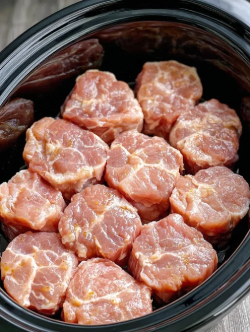 Slow Cooker Champagne Glazed Pork Medallions