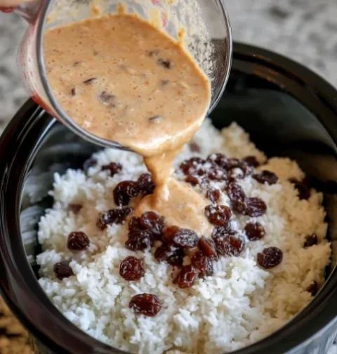 Slow Cooker Rice Pudding