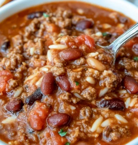 Slow Cooker Taco Rice Soup