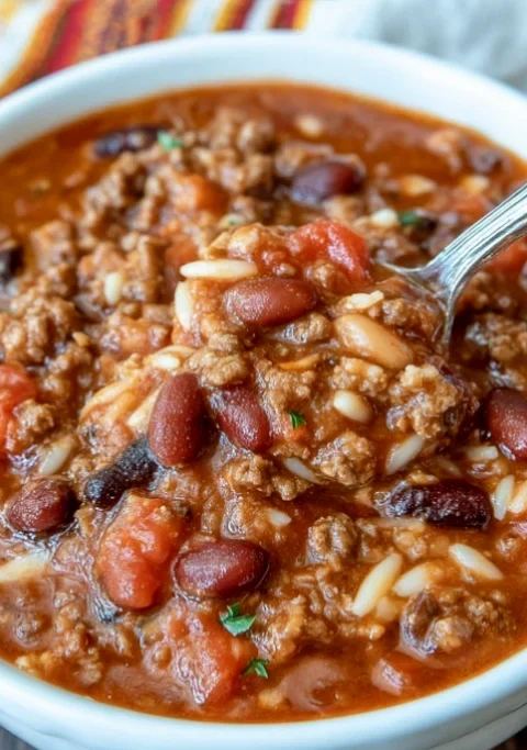 Slow Cooker Taco Rice Soup
