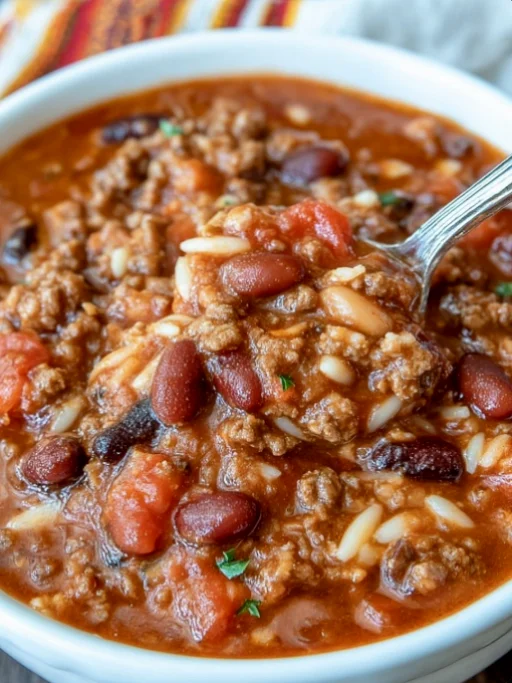 Slow Cooker Taco Rice Soup