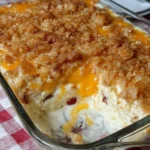 Cheesy Sausage and Ravioli Bake