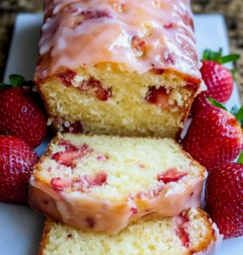 Strawberry Pound Cake