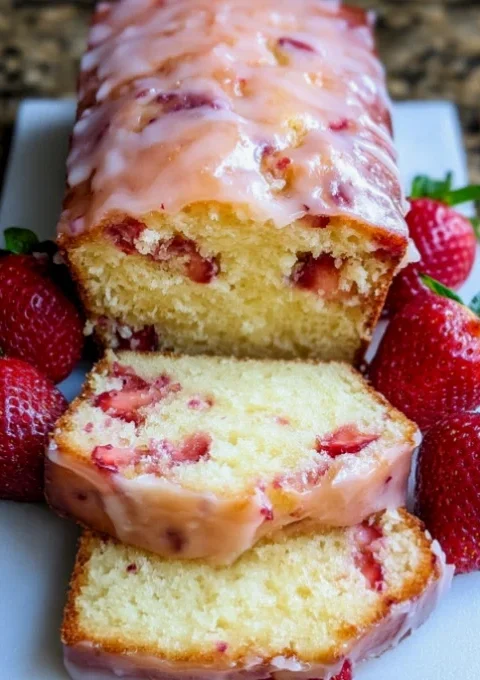 Strawberry Pound Cake