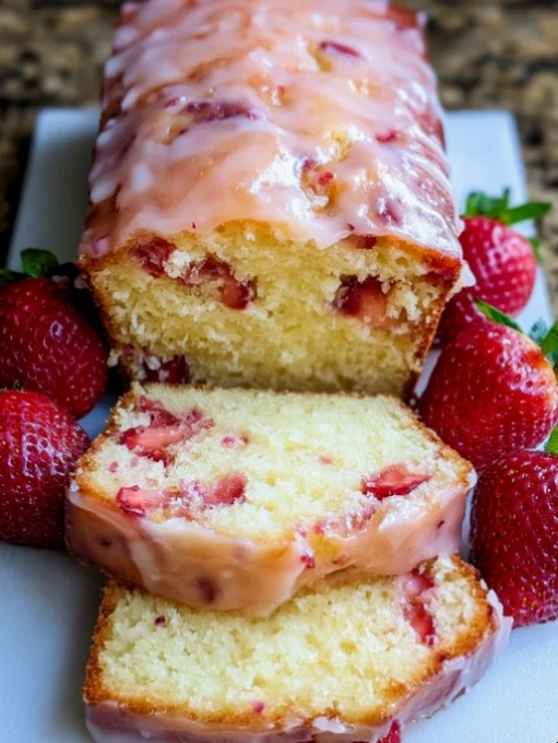 Strawberry Pound Cake