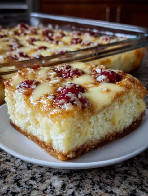 3-Ingredient Cherry Cheesecake Bars