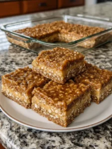 3-Ingredient Peanut Butter Oat Bars