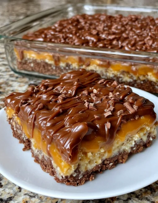 4-Ingredient Caramel Pretzel Bars