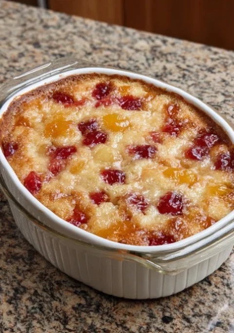 4-Ingredient Depression Era Fruit Cocktail Cake