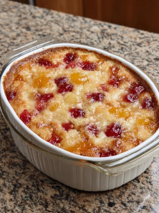 4-Ingredient Depression Era Fruit Cocktail Cake