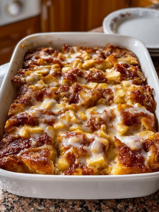 Apple Fritter Breakfast Casserole