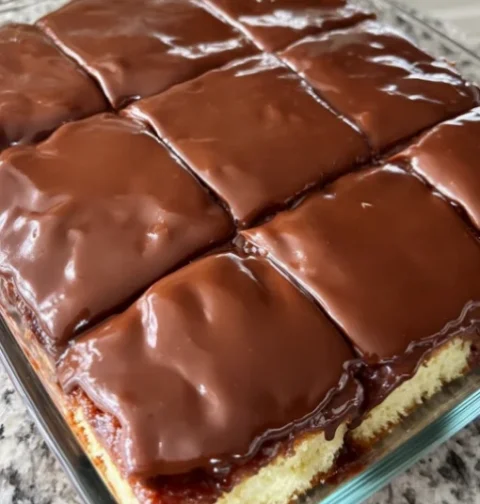 Boston Cream Sheet Cake