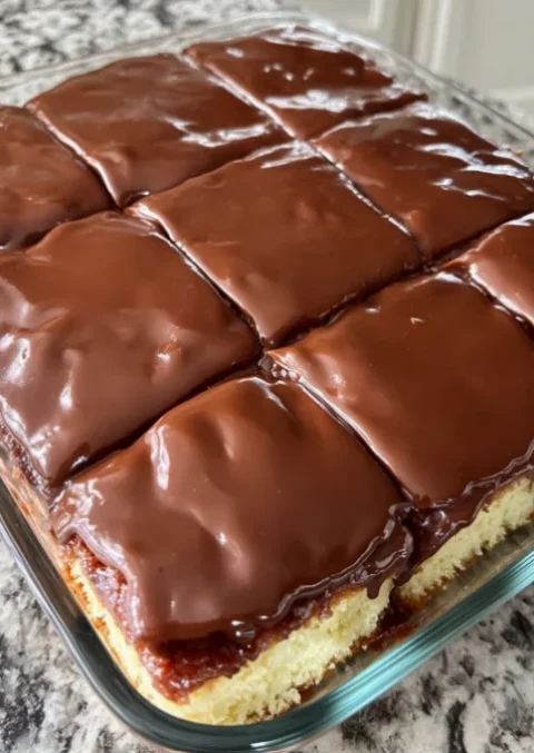 Boston Cream Sheet Cake