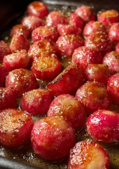 Butter Roasted Radishes