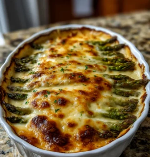 Cheesy Asparagus Casserole