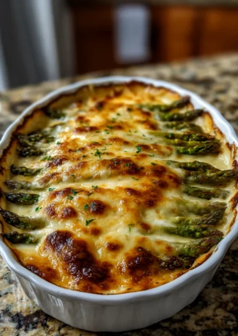 Cheesy Asparagus Casserole