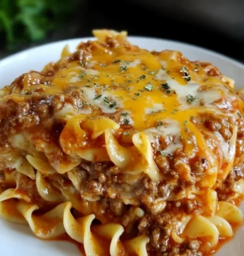 Cheesy Beef Lasagna