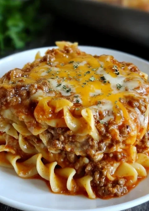 Cheesy Beef Lasagna