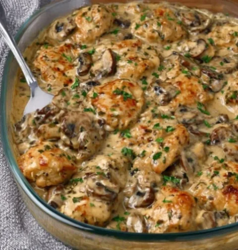 Chicken Mushroom Stroganoff