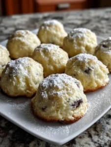 Chocolate Chip Snowball Cookies