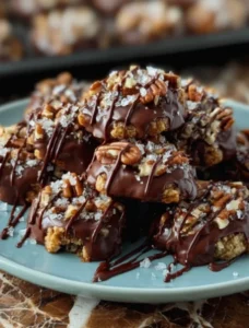 Chocolate Turtle Cookies