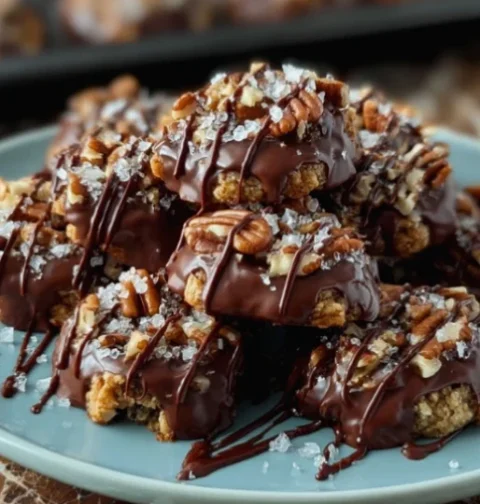 Chocolate Turtle Cookies