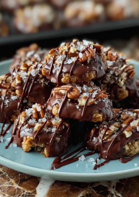 Chocolate Turtle Cookies