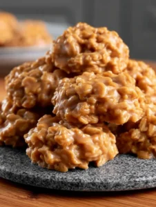 Classic Peanut Butter No-Bake Cookies (No Chocolate)