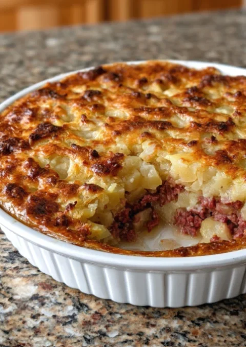 corned beef potato pie