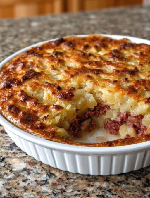 corned beef potato pie