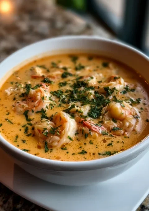 Crab and Shrimp Seafood Bisque
