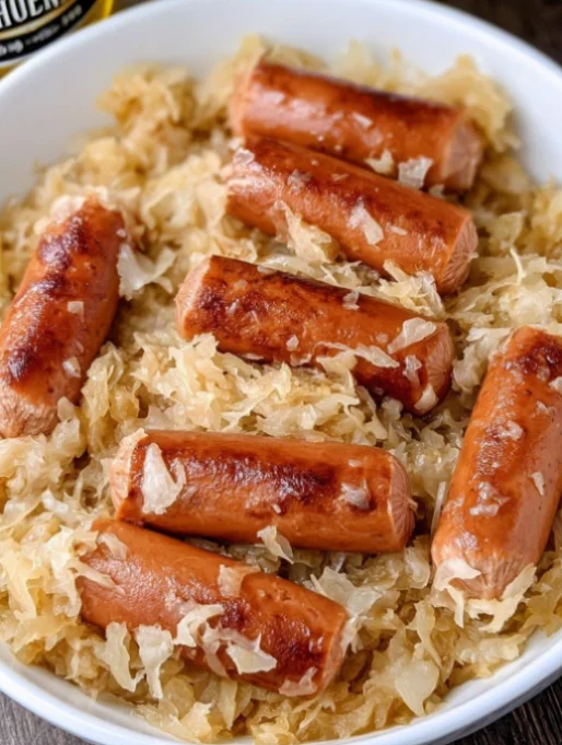 Crockpot Kielbasa and Sauerkraut