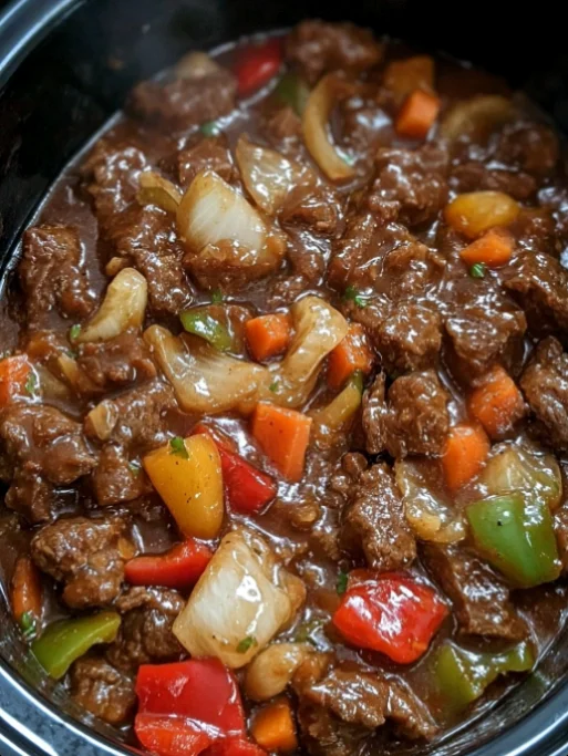 Crockpot Pepper Steak