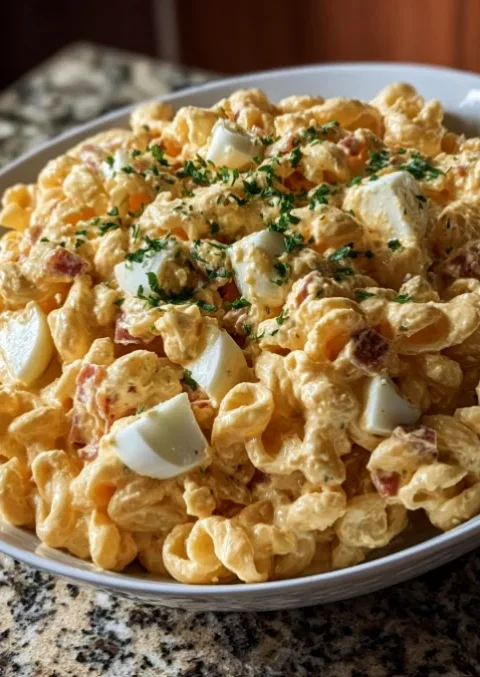 Deviled Egg Pasta Salad