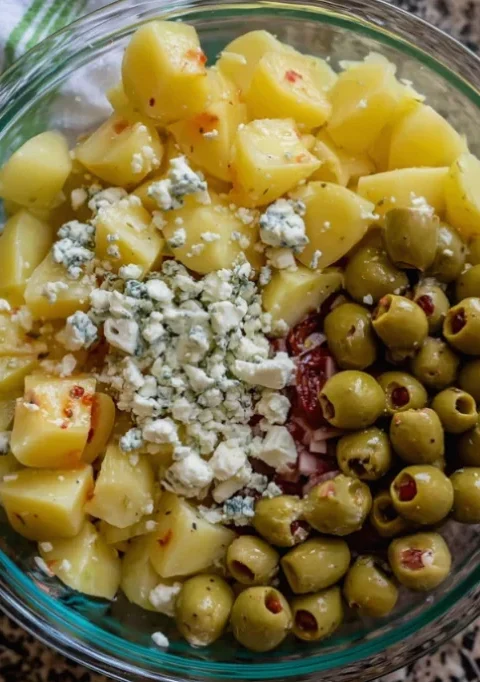Dirty Martini Potato Salad