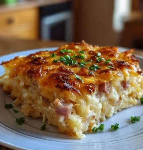 Eggs Bacon and Hashbrown Casserole